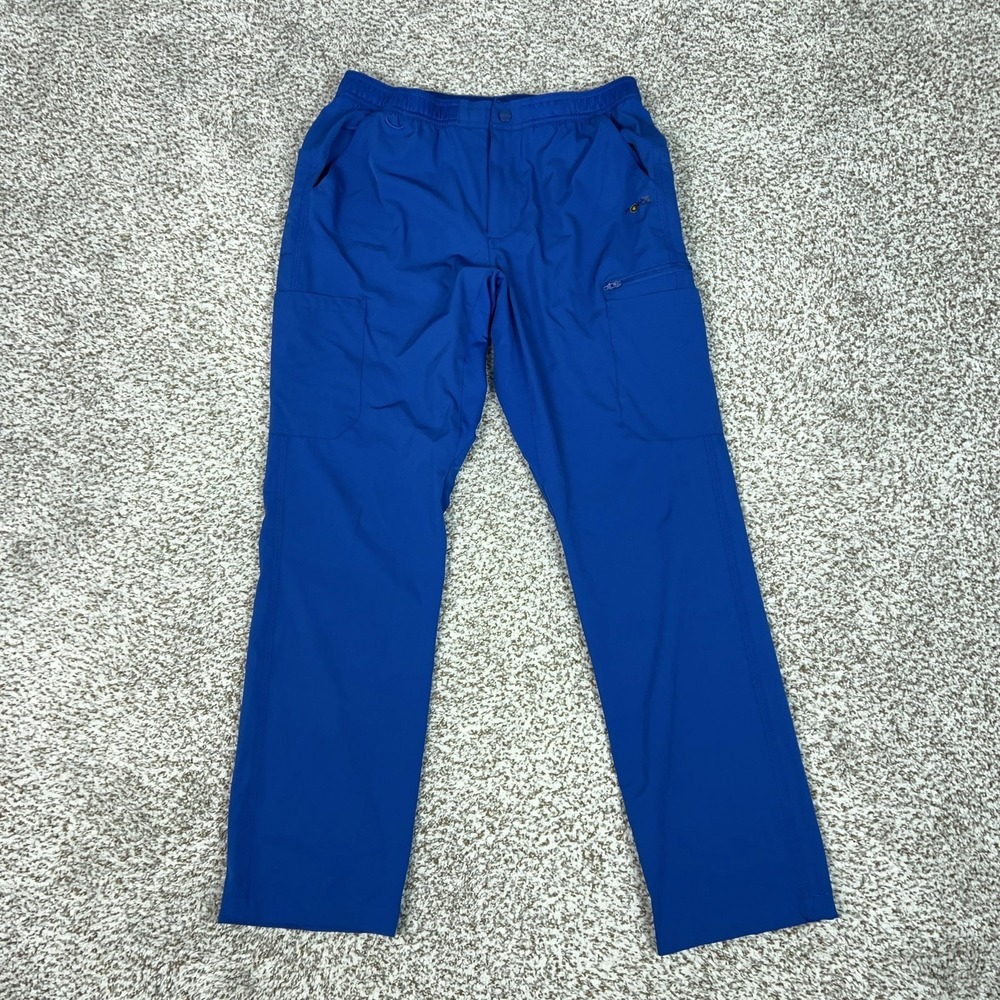 Carhartt Pants Womens Small Blue Force Stretch Cargo‎ Scrub Drawstring Workwear